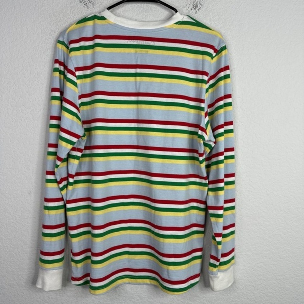 Empyre Shirt Mens Small Multicolor Striped Long Sleeve Retro Pullover Casual - Picture 2 of 7